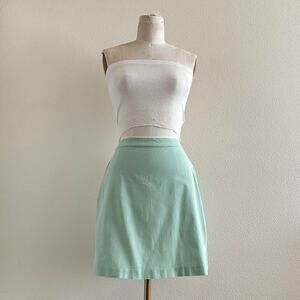 handmade mint green mini skirt